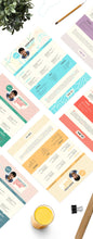Load image into Gallery viewer, Free 6 Styles of Resume Templates in Illustrator (AI) Format