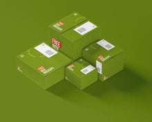 Load image into Gallery viewer, Free 7 Square Box Mockups
